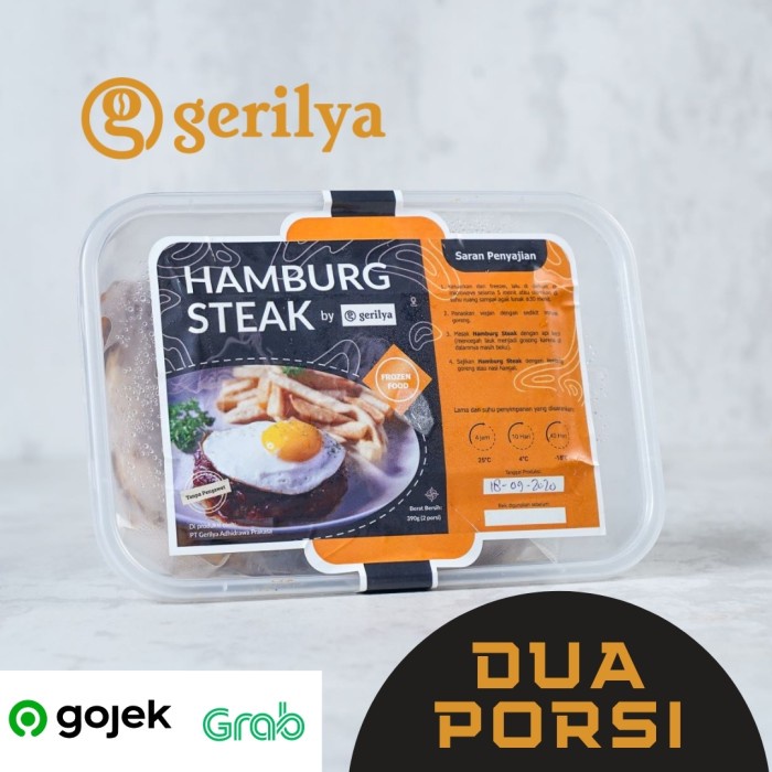 

MAKANAN & MINUMAN MAKANAN BEKU HAMBURG STEAK BY GERILYA FROZEN FOOD HR55