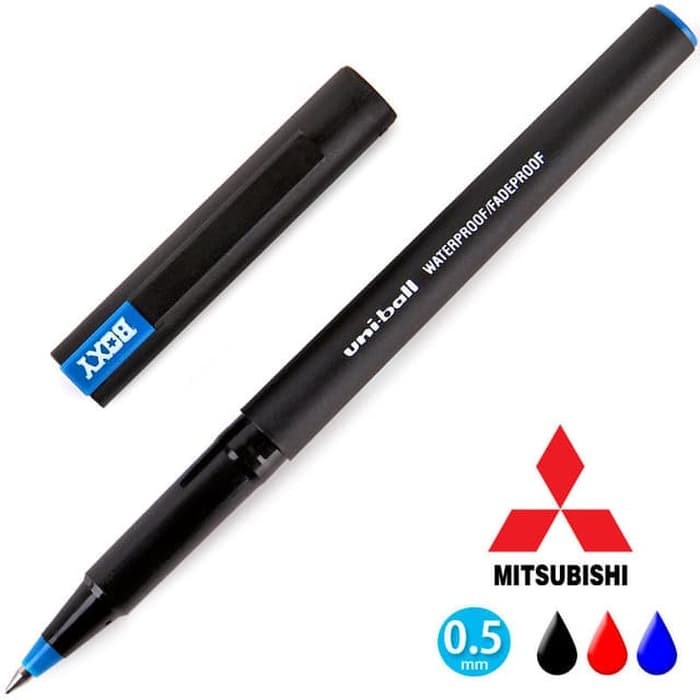 Pulpen Boxy Hitam / Balpoint Boxy Warna Hitam