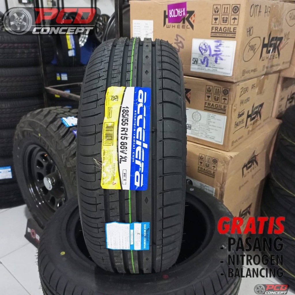 BAN MOBIL BRIO AGYA R15 TUBLES DAN TERMURAH SURABAYA ACCELERA 185 55 R15 PHI-R