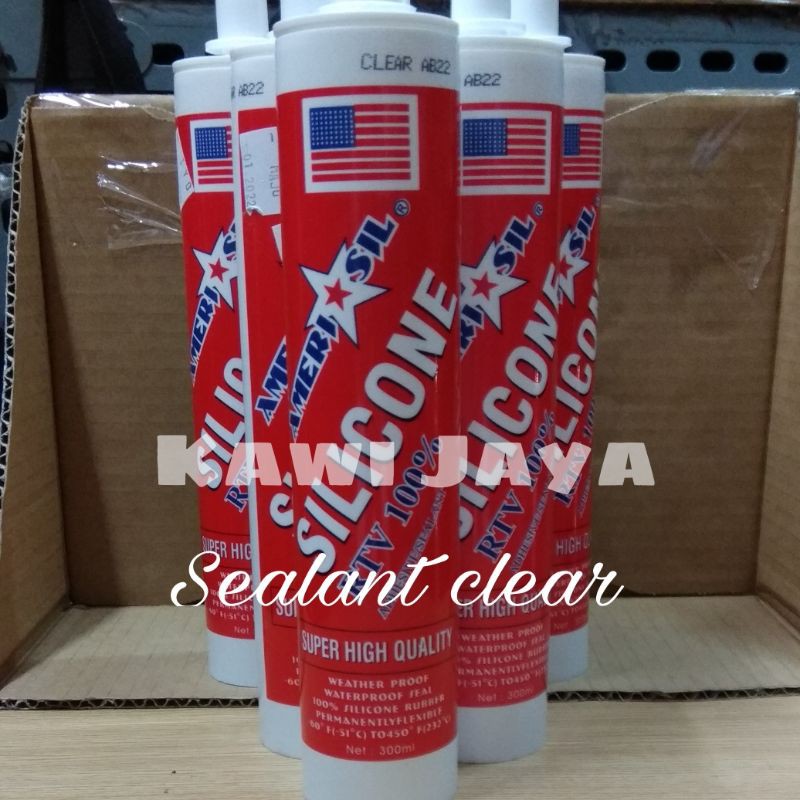 

Lem kaca |sealant Amerisil 300gram
