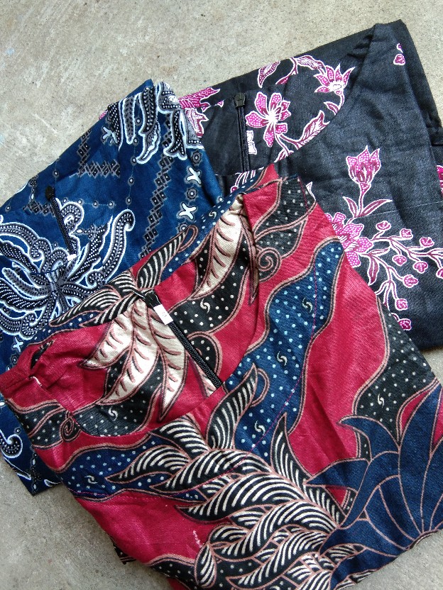 Samhadi Batik Blouse Blus Seragam Ecer Atasan Batik Wanita Formal Non Formal Batik Wanita M L Xl Xxl