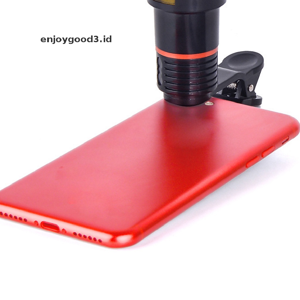 (Rready Stock) Lensa Teleskop Kamera HD Zoom Optikal 12x Dengan Klip on Untuk Handphone (ID)