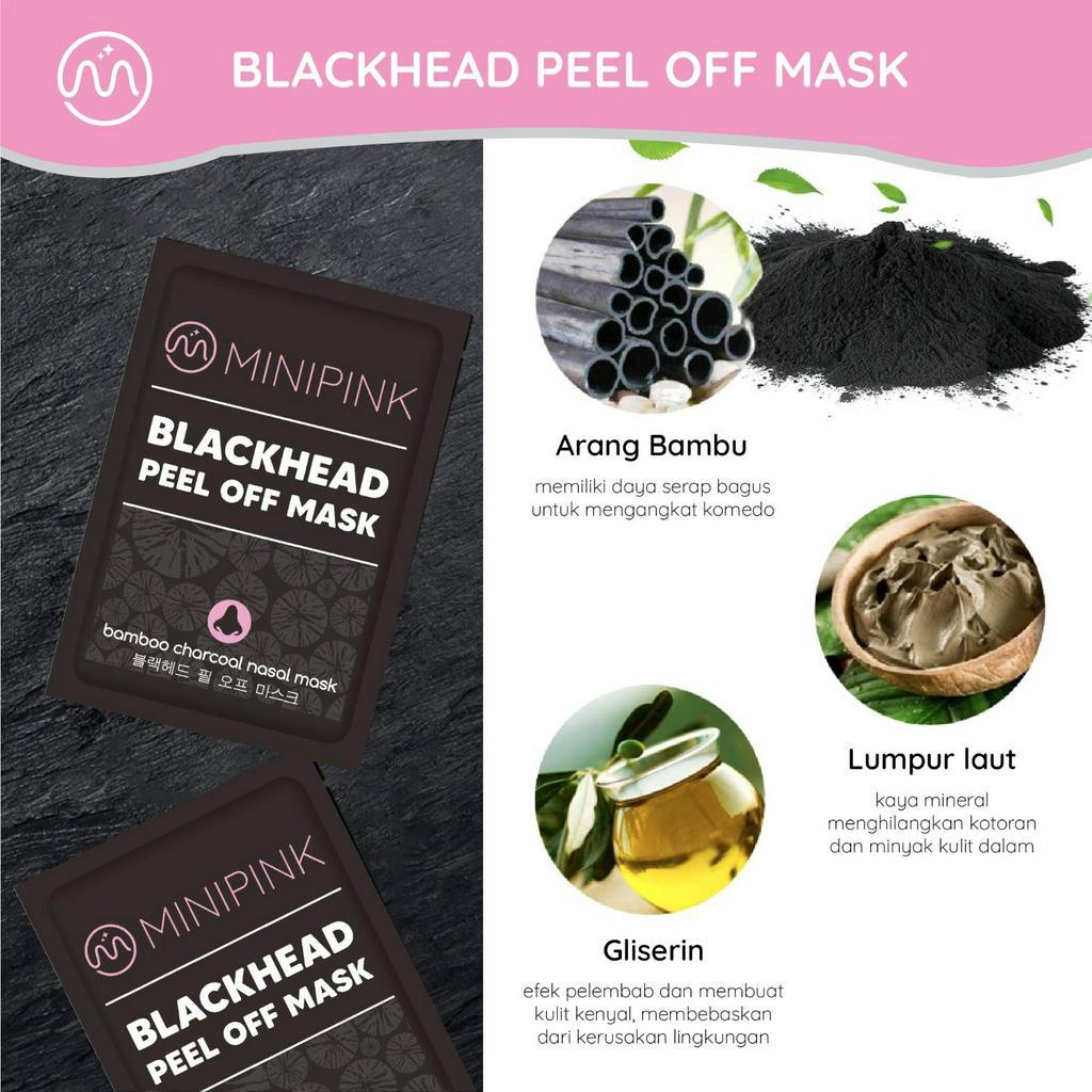 MINIPINK Masker Komedo Black head Peel Off Mask Remover MP002