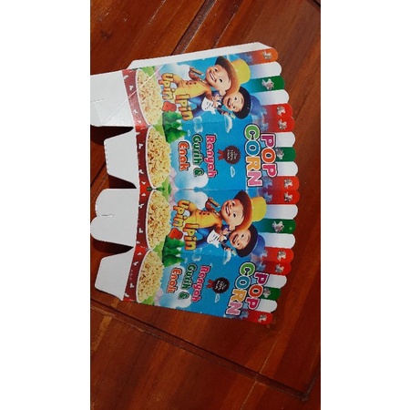 KEMASAN POPCORN12 X 6 CM, DUS POPCORN, KERTAS POPCORN, KOTAK POPCORN, BOX POPCORN, WADAH POPCORN,