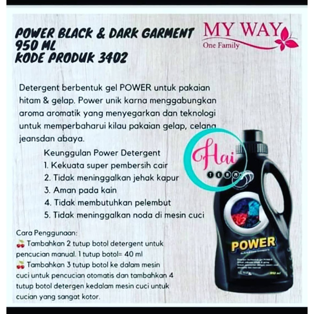 Power Black & Dark Garment