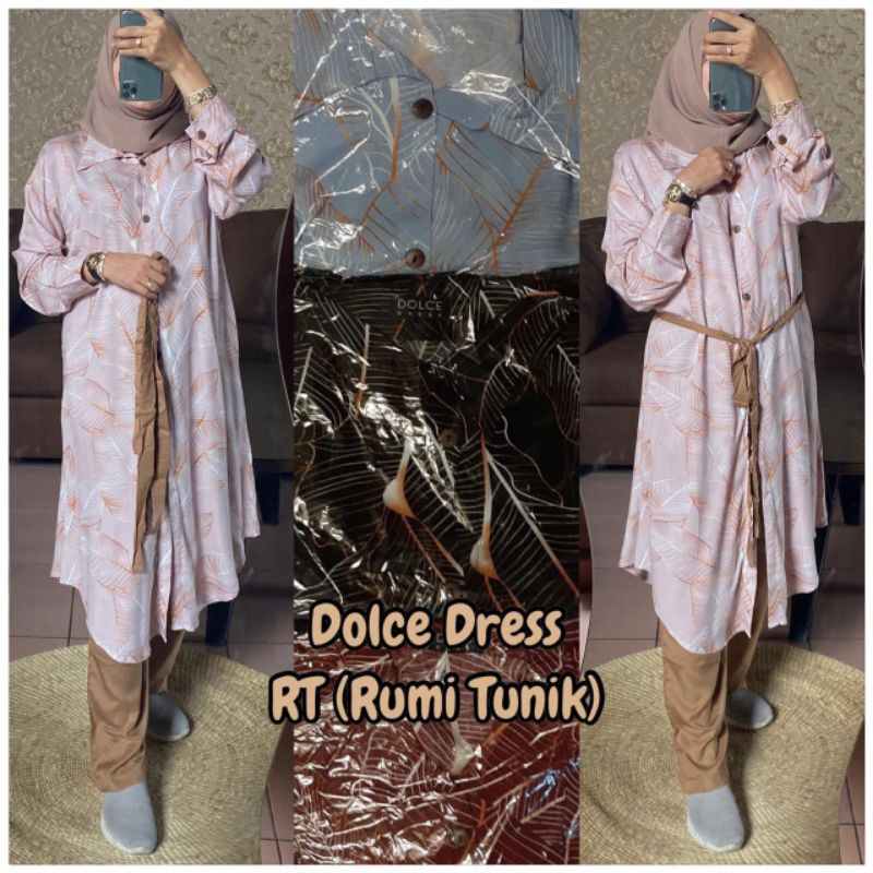 One Set Tunik DOLCE RUMI Daily One Set Rayon Super