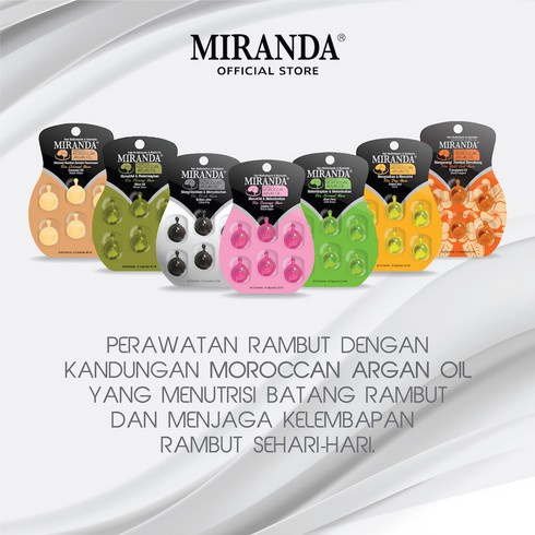 MIRANDA Hair Vitamin Rambut Perawatan Rambut Blister Isi 6