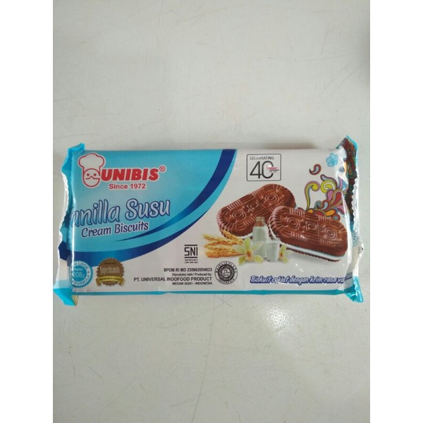 

Unibis Biscuit Cokelat dengan Krim Vanilla Susu 208 gr