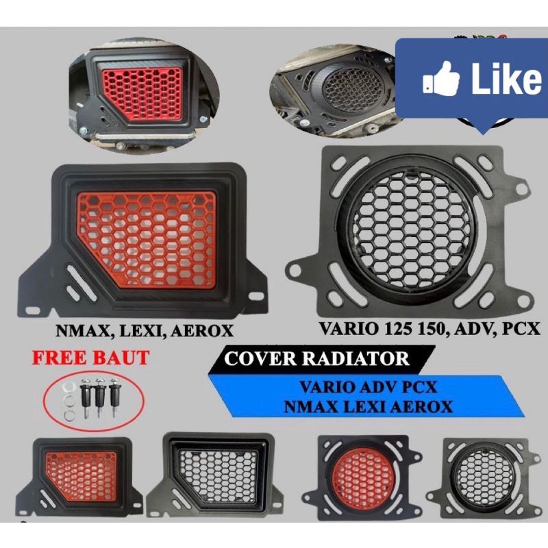 COVER TUTUP RADIATOR VARIO 125 150 ADV PCX NMAX LEXI AEROX