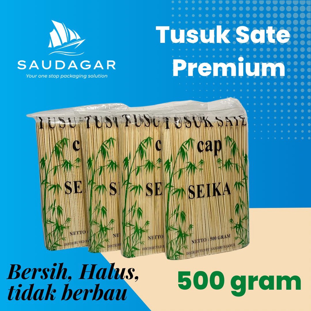 Tusuk Sate Bambu Premium 500 gram