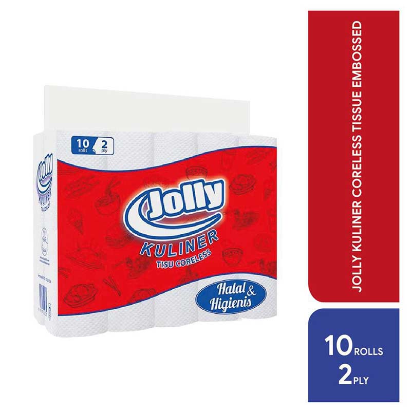 JOLLY KULINER CORELESS TISSUE ROLL [10 Roll/2ply]