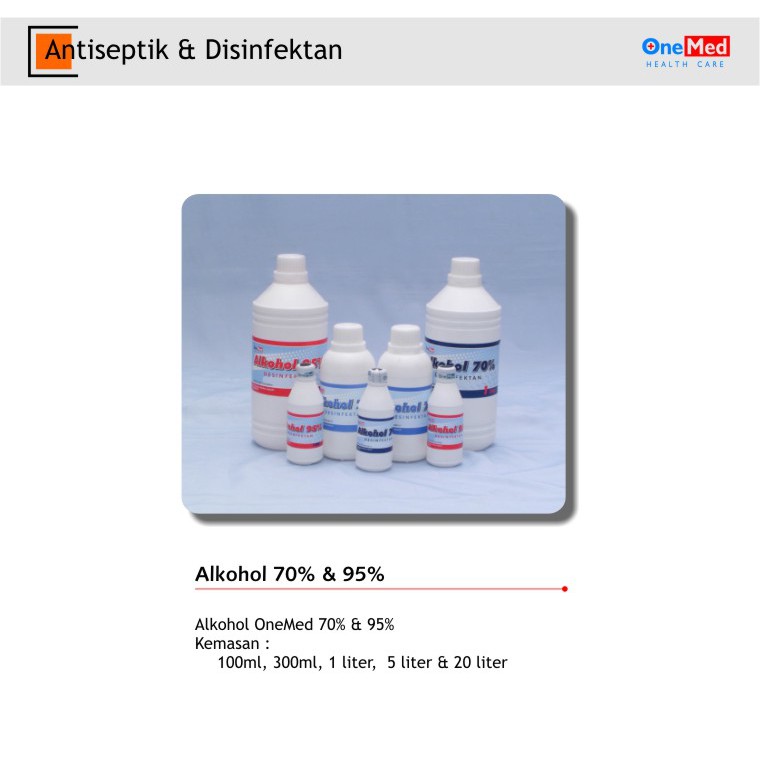 Onemed - Alkohol 95% 1 liter / Alkohol Onemed 95% 1 Liter / Alkohol 1 Liter 95%