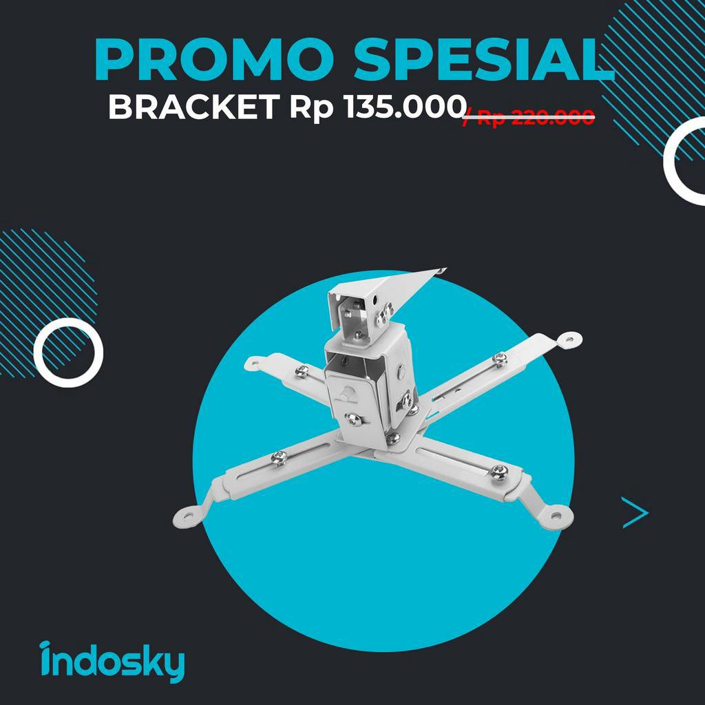 [PROMO SPECIAL] Braket Proyektor Universal | Braket Original | Braket Projector | Bracket Proyekyor | Bracket Projector | Projector Bracket | Celling Bracket Gantung Projector