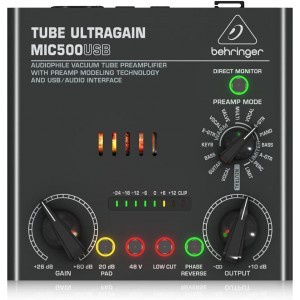 Behringer MIC500 MIC 500 MIC-500 USB Tube Microphone Preamp MIC 500
