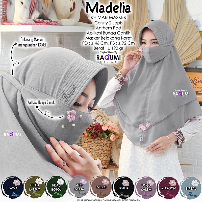 [Original Raqumi]Madelia Khimar Masker by Raqumi Hijab