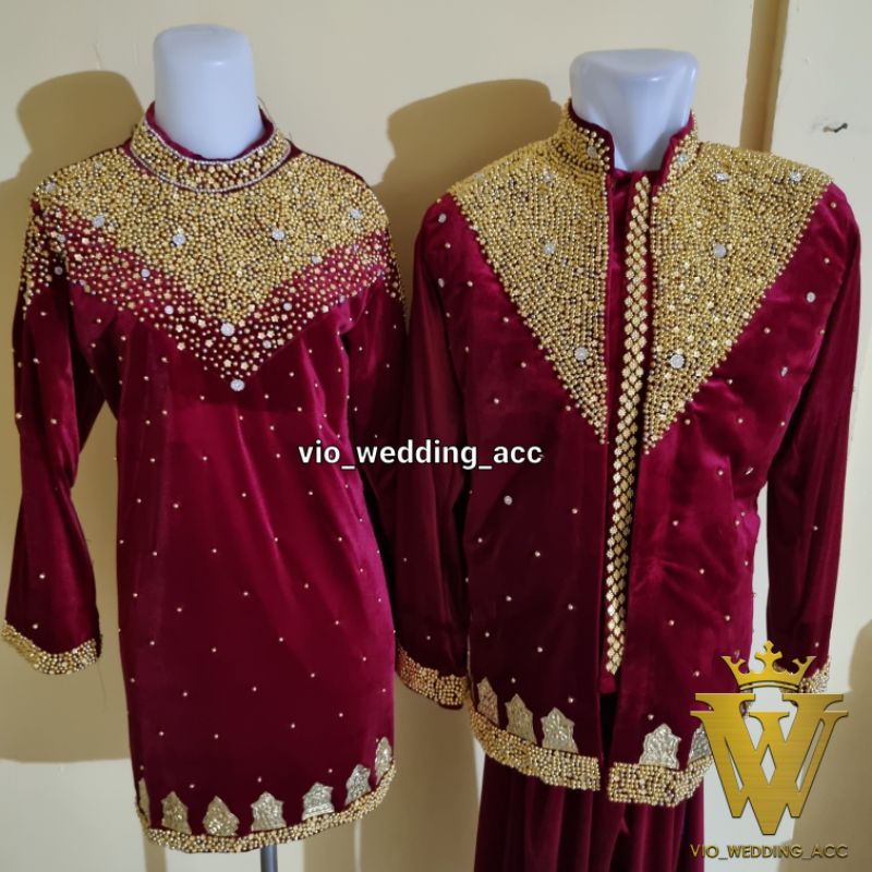 baju pengantin full payet