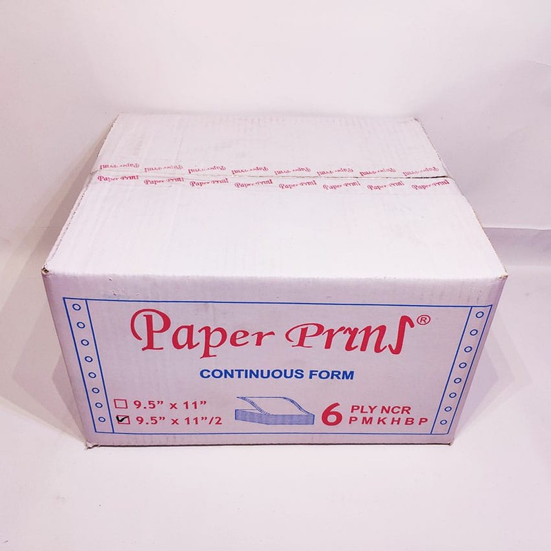

Paper Pryns Continuous Form 9,5 x 11/2 6ply (1 lembar dibagi 2) - Warna