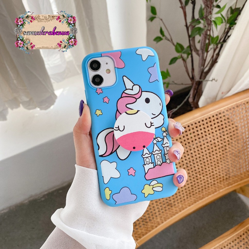 SS273 Softcase Popsocket UNICORN Xiaomi Redmi 3 4a 5a 6a 8a 8 9a 9c 9 Pro SB1604