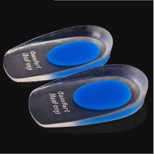 Insular Alas Kaki Sol Sepatu Soft Silicone Gel Half Heel Man / Sol Sepatu Safety Gel Silicon Kaki Peninggi Badan Heels Sepatu Pria Wanita 1 Set / Insole Silikon Bantalan Tumit Empuk Tebal Kesehatan / Sol Pad Tumit Sepatu kebesaran Shoe Pad Alas Kaki Murah