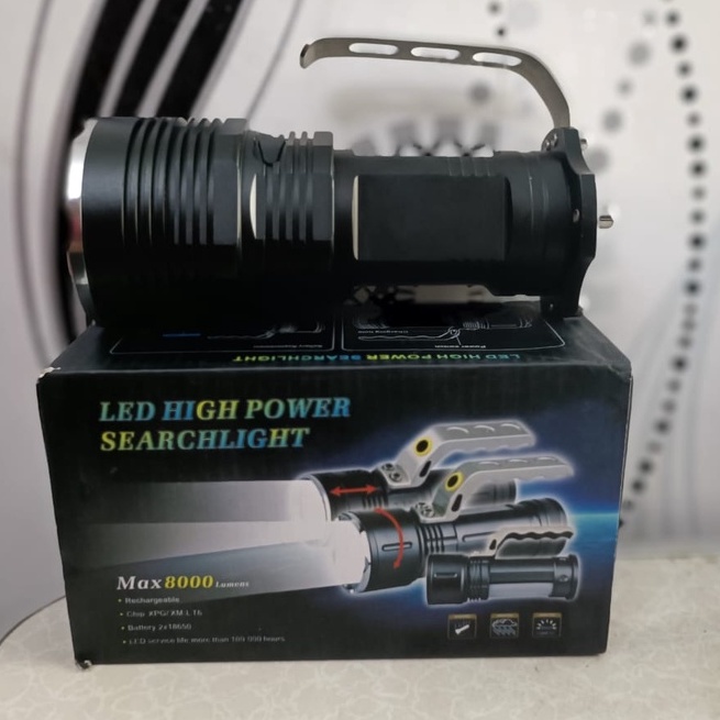 SENTER LED HIGH POWER SEARCHLIGHT MX-T685 MAX 8000 LUMENS