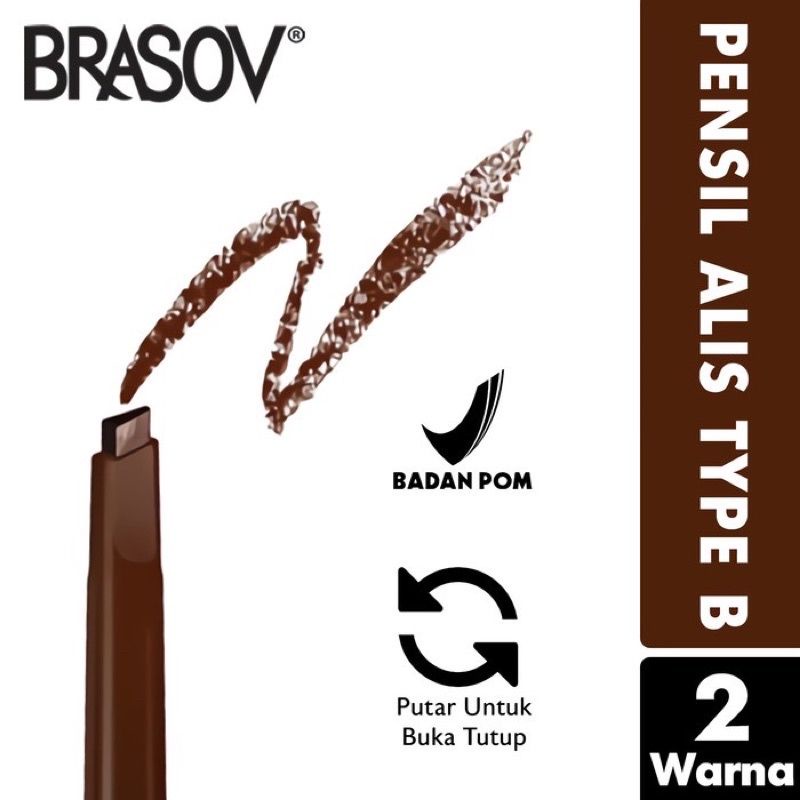 BRASOV EYEBROW PENSIL AUTO/PENSIL AUTO, BPOM