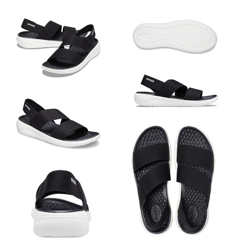 Crocs / Crocs Wanita / Sandal Wanita / Sandal Karet / Crocs Literide Stretch Sandal W / Sandal Crocs