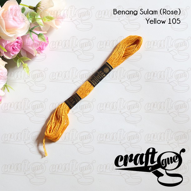 Benang Sulam (Rose) YELLOW-ORANGE