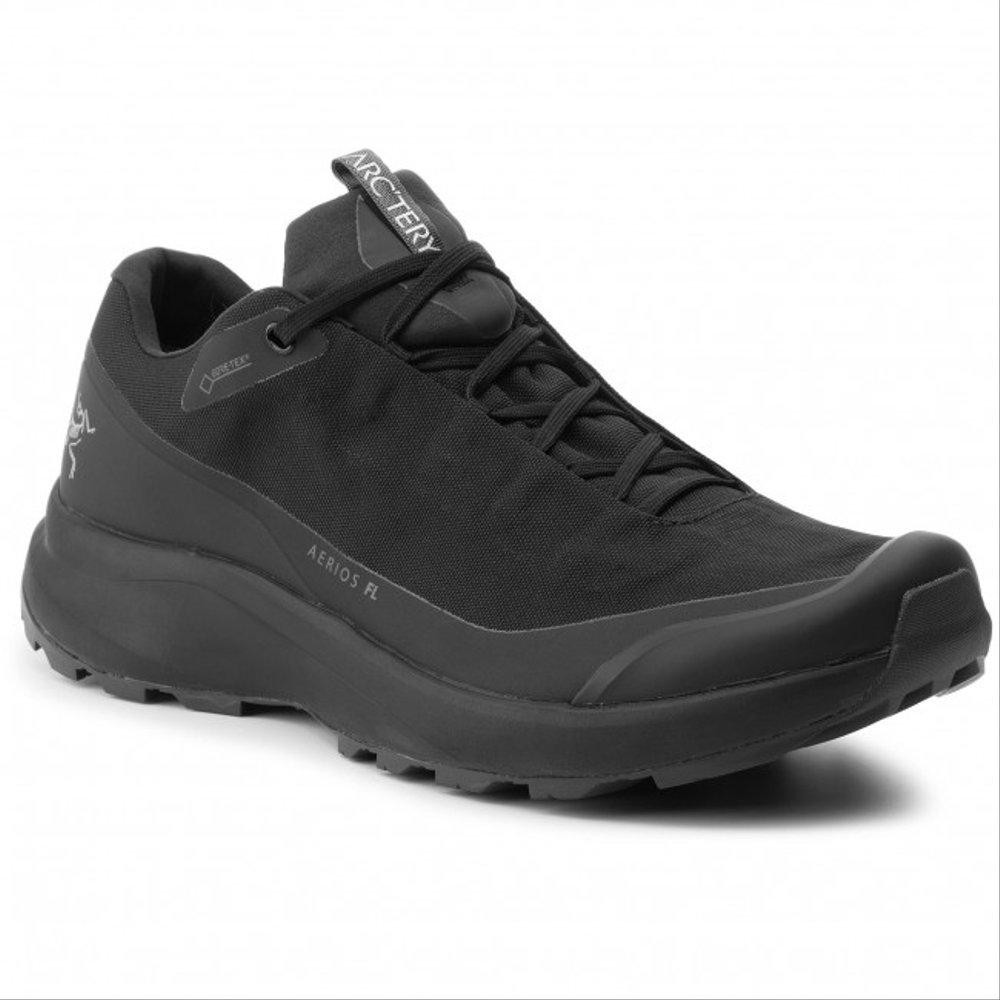 Sepatu Gunung Trekking Trail Running Arcteryx Aerios Fl Gtx Hitam Not Salomon Salewa Lowa Asolo