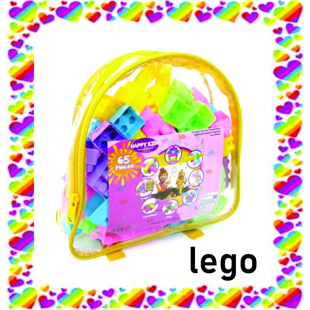 MAINAN LEGO BALOK BESAR BLOCKS MAINAN EDUKASI SUSUN WARNA