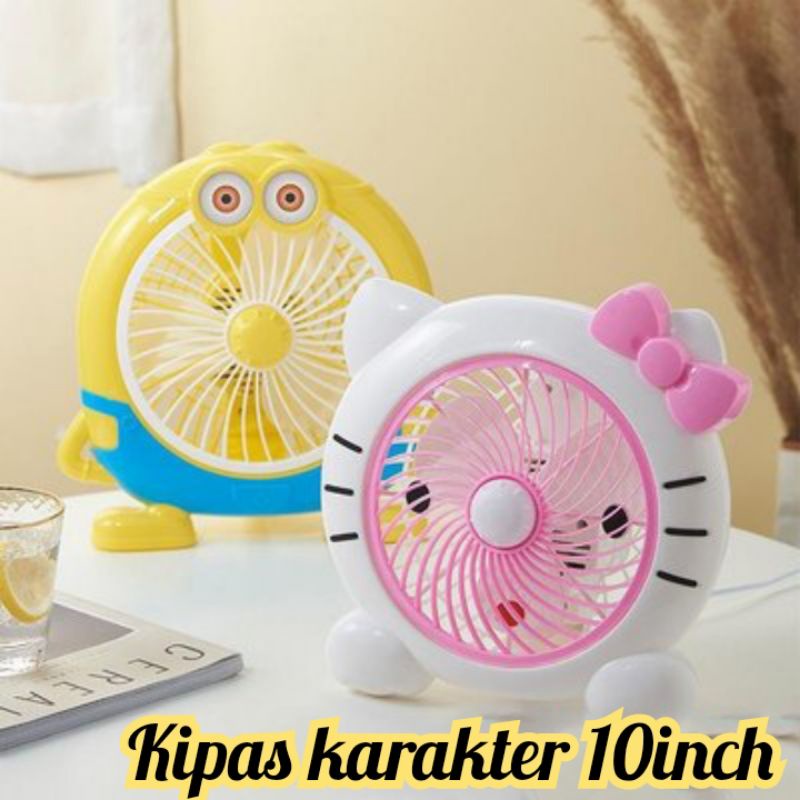 Kipas Angin/Kipas Meja/Kipas Angin Besar Karakter 10inch(25cm)