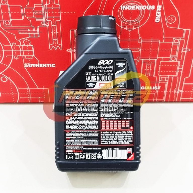 Oli Samping Motor 2 TAK Motul 800 2T ROAD RACING Ester Core 1L