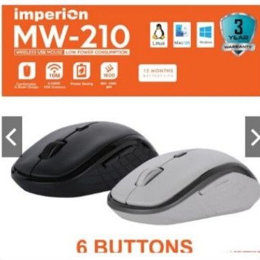 Imperion MW-210 Wireless USB Mouse - MW210 Office - Putih wireless