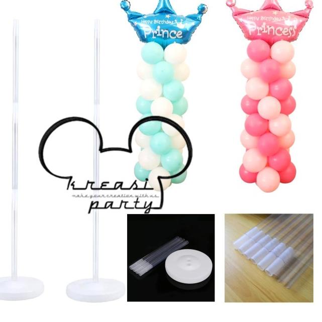 ❁ Standing Tiang + Tatakan Balon 90cm / Standing Balon / Tiang Balon ➨