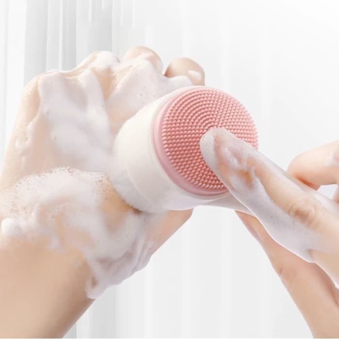 FACIAL BRUSH Silicone / SIKAT GAGANG Pembersih Wajah / Muka Silikon