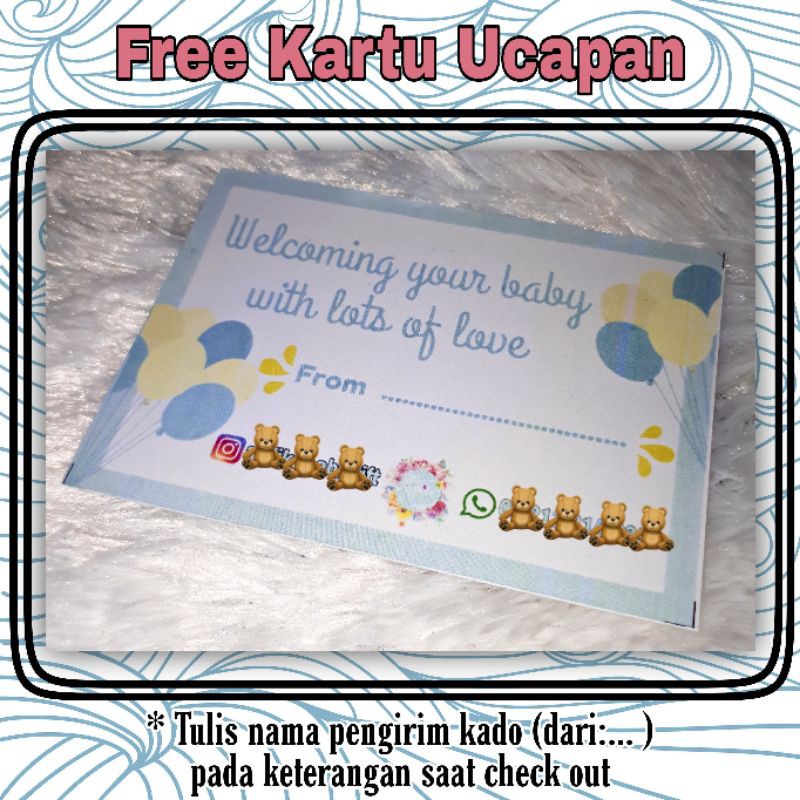 Kado bayi lahiran parcel bayi parsel bayi baby gift set ukuran 28x23x8 cm box isi8-7