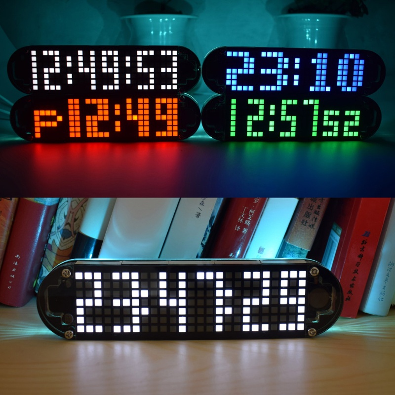 Btsg DS3231 Jam Alarm Digital LED Dot Matrix Multifungsi DIY Untuk Hadiah