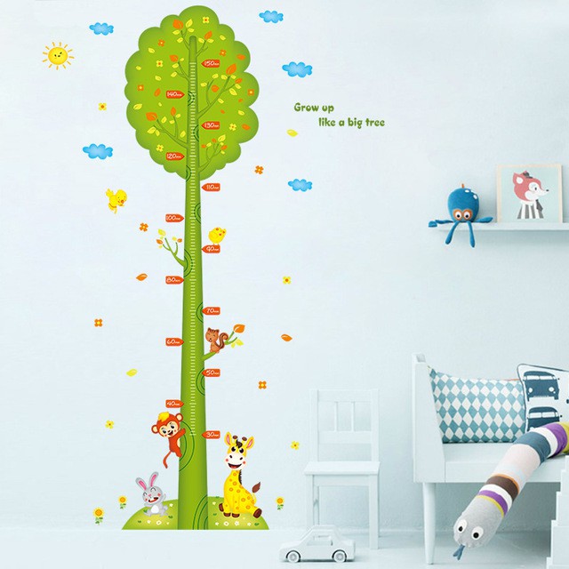 Reliza Wall Sticker Pengukur Tinggi Badan Pohon Green Tree Grow Up Stiker Dinding LDR8200