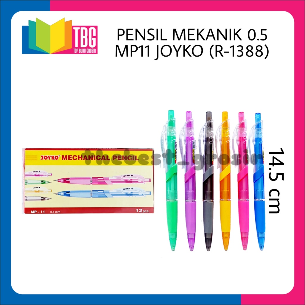 

1 PCS PENSIL MEKANIK 0.5 MP11 JOYKO / PENSIL ISI / MECHANICAL PENCIL (R-1388)