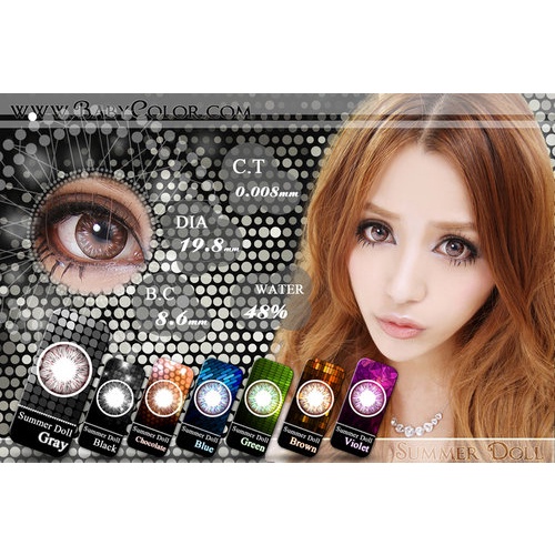 Softlens Summer Doll - Soflen Warna Bisa Minus Tinggi