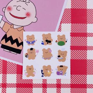  Stiker  Kartun  Beruang Gaya Korea  untuk Scrapbook Shopee 
