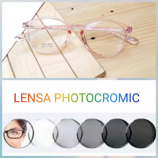 Paket frame+lensa.. Frame kacamata TR90 6019