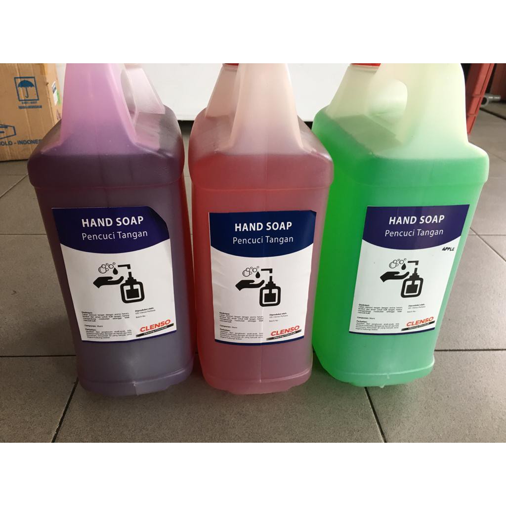 Jual Gojek Grab Only Hand Soap Sabun Cuci Tangan Uk Liter Merk Clenso Shopee Indonesia