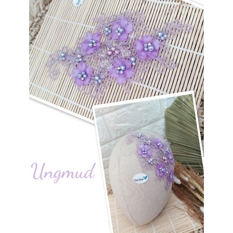 002 1 Headpiece hijab / headpiece wisuda / headpiece pengantin-3