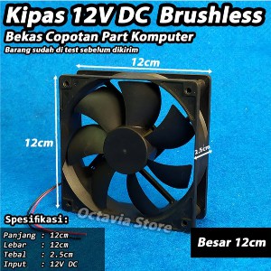 Kipas Fan Pendingin DC 12V besar 12CM