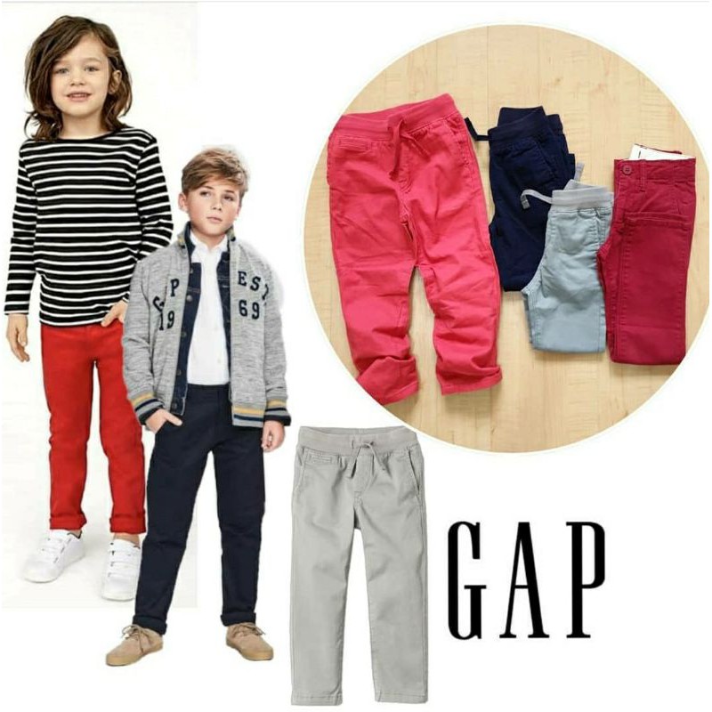 Celana chinos pull on anak laki-laki gap