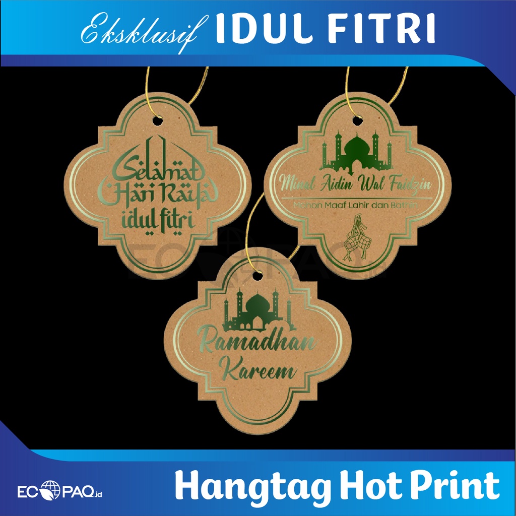 

Hangtag - Hang Tag - Aksesoris Lebaran Idul FItri isi 100 pcs - HTL2