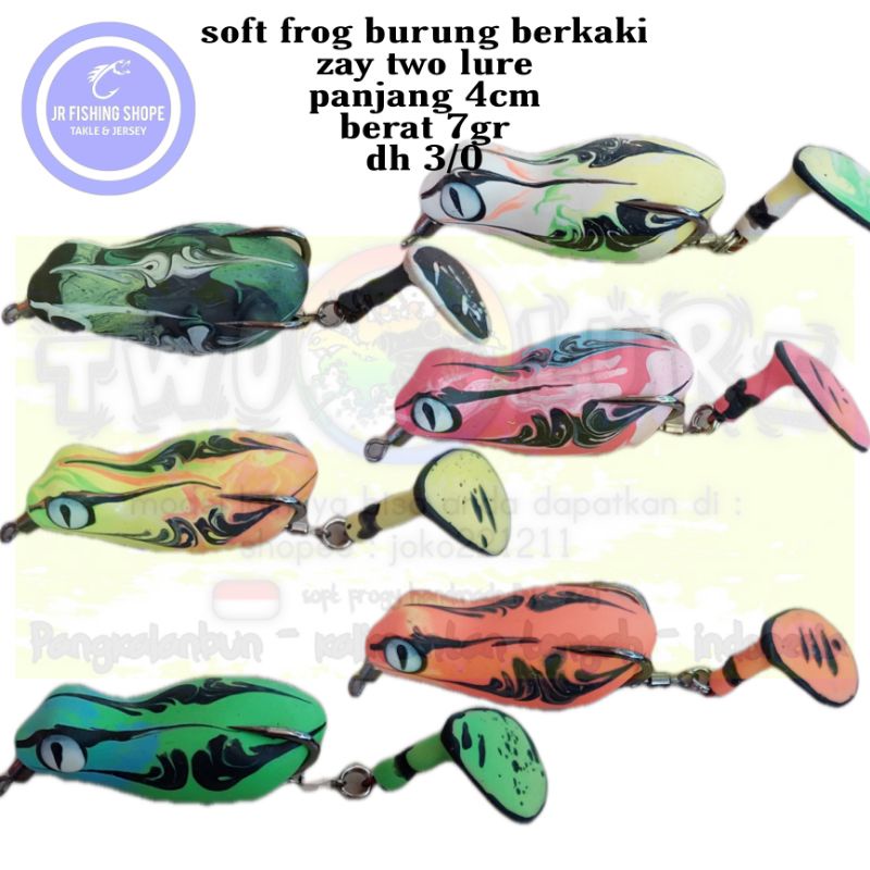 soft frog burung berkaki zay two lure 4cm 7gr