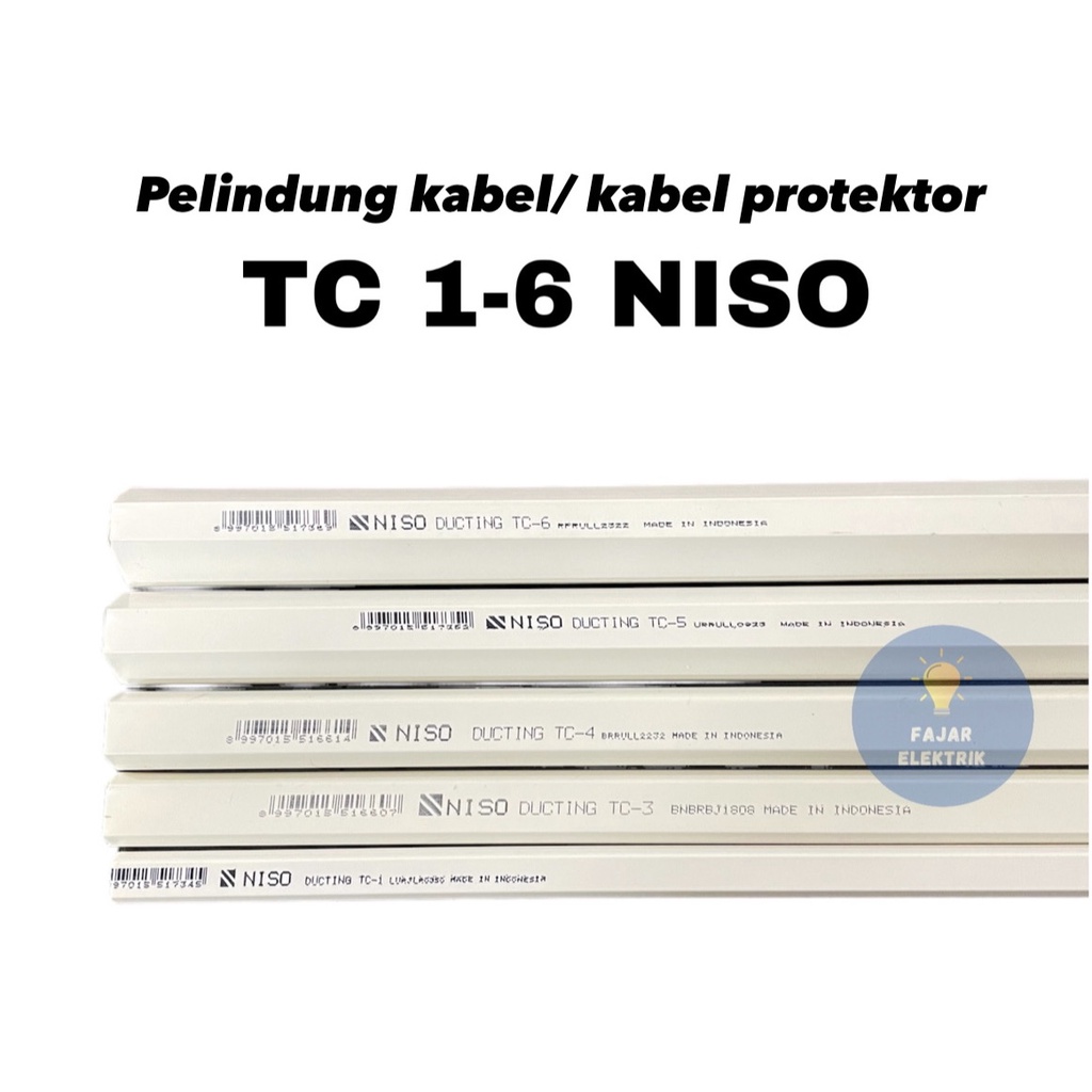 KABEL PROTECTOR NISO TC 1 2 3 4 5 6 /PELINDUNG KABEL/ KABEL DUCT 1 METER