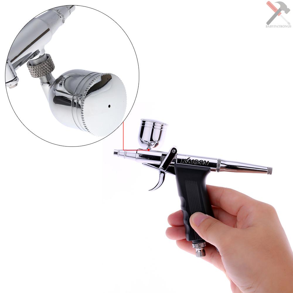 Kkmoon Set Pistol Trigger Airbrush Profesional Dengan Selang 3 Tip 2 Cup Untuk Melukis Tato Manicure
