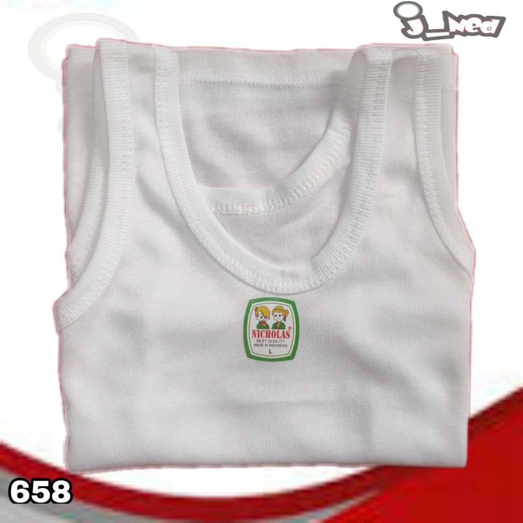 J658 Singlet Kaos Dalam Anak Unisex, Singlet Anak (Usia 1 - 11 Th)